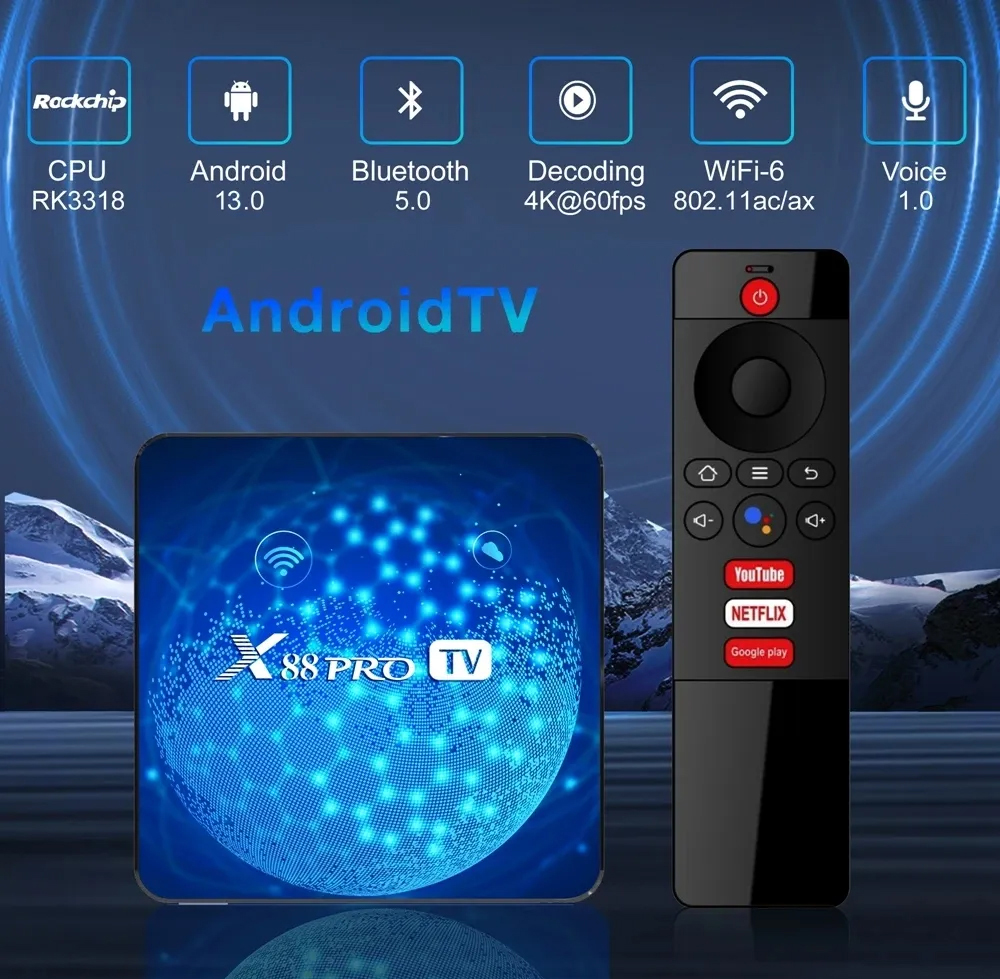 СМАРТ ТВ приставка X88 Pro TV
